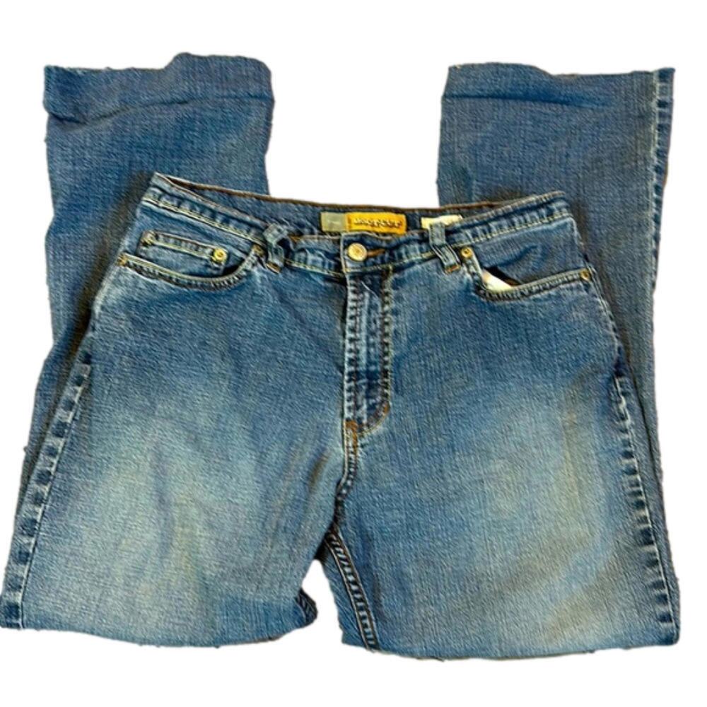 Classic Denim Jeans - Blue Casual Style Cropped
